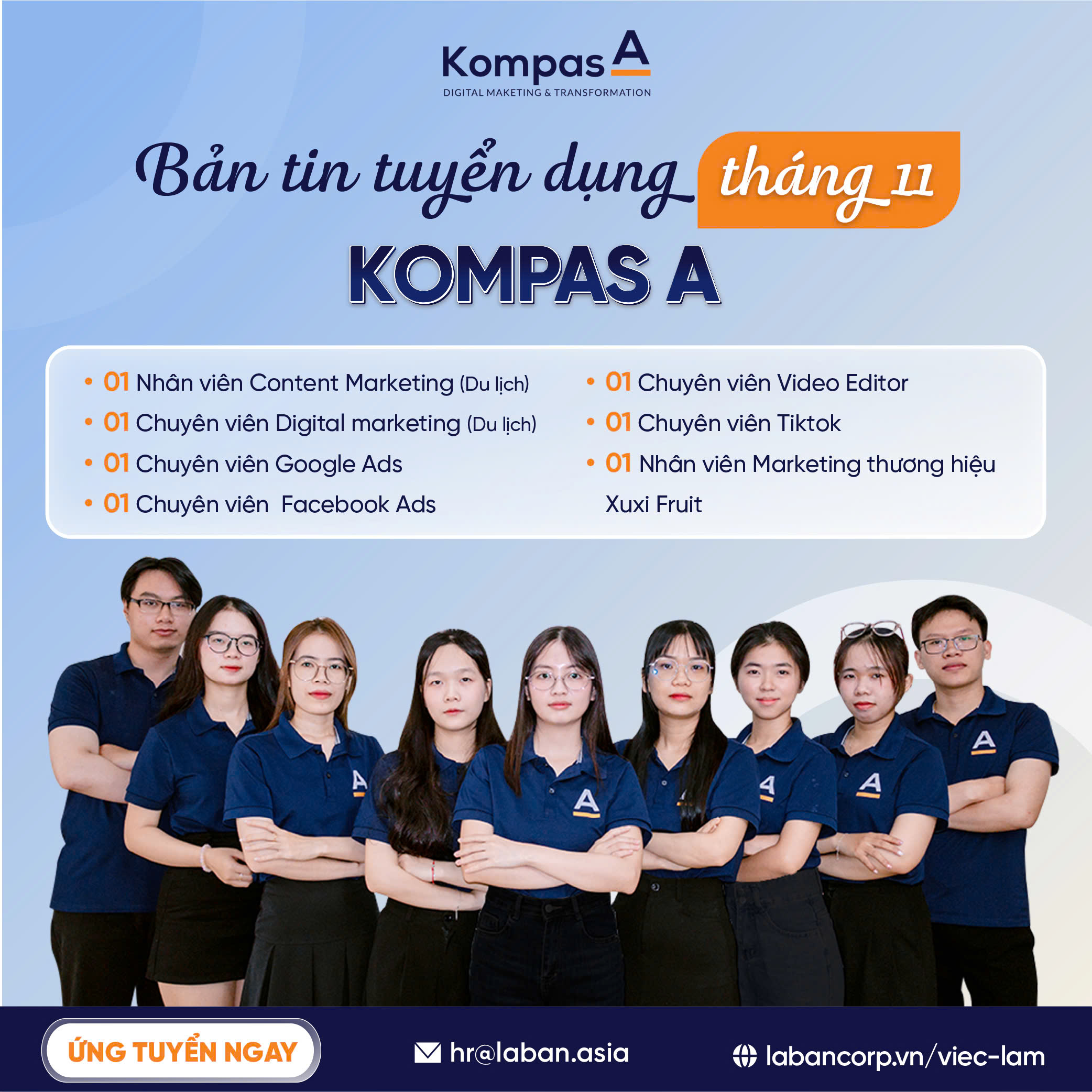 kompasa tuyển dụng tháng 11